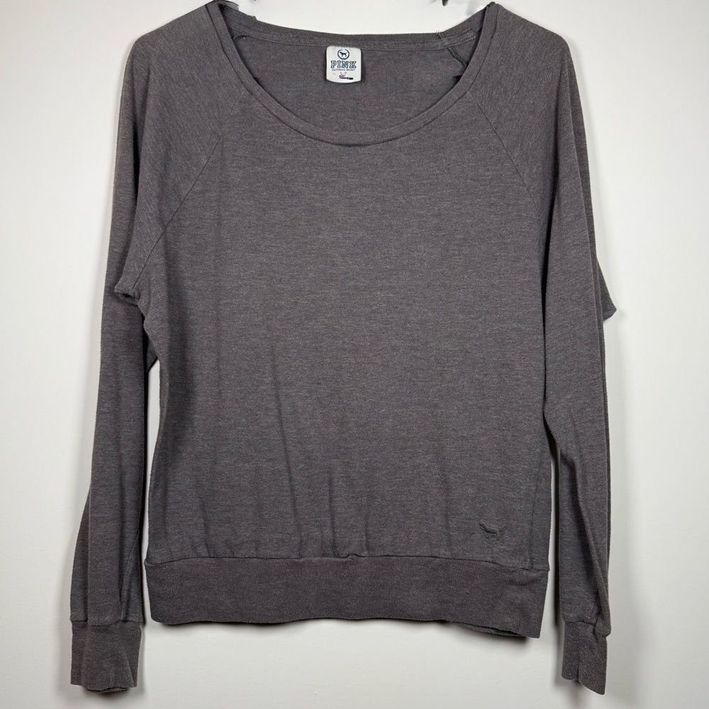 Victoria's Secret Dark Gray Women's Cotton Sweatshirt